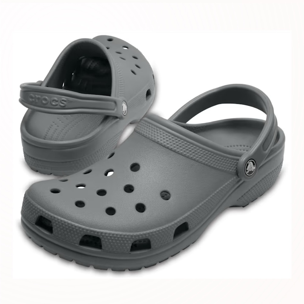 CROCS Men's Gray Slip-On Loafers